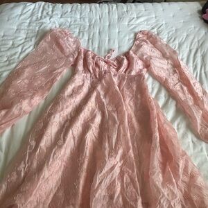 Princess Polly Blush Lace Dress